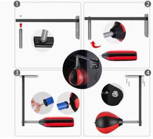 <b>Boxing</b> Training <b>Boxing</b> Punching Speed <b>Ball</b> Customized Logo Packing Pu Leather Double Ended Speed <b>Ball</b> - Product Image 2