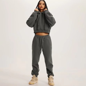 Sudadera con capucha y cremallera con diseño personalizado para mujer, chándales para correr, conjuntos de pantalones de chándal de dos piezas para mujer, conjunto de chándal para mujer - Product Image 1