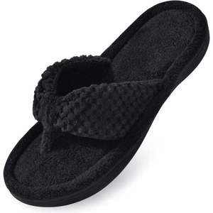 <span class=keywords><strong>Chanclas</strong></span> de espuma viscoelástica para <span class=keywords><strong>mujer</strong></span>, de tela de algodón, para interiores, para todas las estaciones - Product Image 5