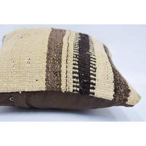 Rustic Design 12x12 Inches Beige Wool Kantha <b>Patchwork</b> Woven Vintage Embroidered Floral Print Non-Slip Eco-Friendly Pillow <b>Throw</b> - Product Image 5