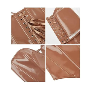 Wholesale Women Plus Size Training <b>Corset</b> Bustier Top Breathable Body Shaping Shapewear Spandex/Nylon Satin Body Trainer - Product Image 4