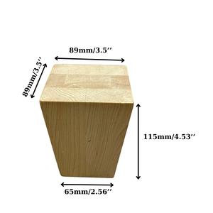 Pieds de canapé en bois massif écologiques personnalisés OEM ODM de qualité supérieure pour meubles d'atelier extérieurs, exportation directe usine Vietnam - Product Image 6