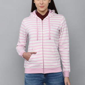 Offre Spéciale mode sweat à capuche pour femmes tissu respirant à manches longues côté dépouillé fermeture éclair cordon Production en vrac OEM - Product Image 1
