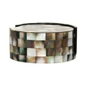 Lavish Touch Lyon Juego de posavasos Madre perla Premium Juego de posavasos Madre perla Hoteles y restaurantes - Product Image 5