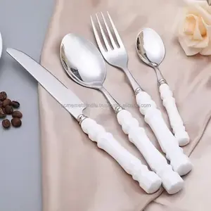 Metal <b>Flatware</b> Fork Set Stainless Steel Cutlery Set Metal Spoon Fork Kitchenware Silverware Set Hotel and Restaurant Supplies - Product Image 5