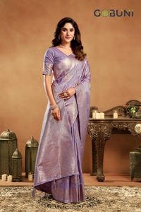 ส่าหรีผ้าไหมทอส่าหรีสำหรับผู้หญิงชุดปาร์ตี้งานแต่งงานแบบอินเดียและปากีสถานแบบดั้งเดิมจากดีไซเนอร์ - Product Image 2