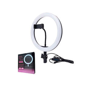 Anneau lumineux Myrva de 10 pouces avec support pour téléphone, température de couleur réglable, alimentation USB, trépied pour éclairage photo et vidéo - Product Image 6