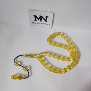 Collier de prière musulman écologique Tasbih, style ange, perles en résine de haute qualité, poli, emballage en boîte de couleur, artisanat, bijoux - Product Image 1
