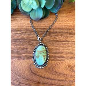 Collier Montagne Sonoraine Sheila Becenti, Turquoise, Agate, Perle, Style Bohème Vintage Chrétien, Cadeau Parfait en Argent Sterling - Product Image 1