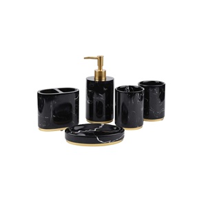 Juego de Baño de Resina Epoxi Hecho en India, Accesorios Hechos a Mano, Juego de Baño de Resina Epoxi de Alta Calidad, 4 Piezas, Artesanía Hecha a Mano - Product Image 5