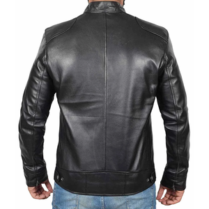 Chaquetas de cuero para hombre de piel de vaca auténtica totalmente personalizadas hechas en Sialkot Pakistán chaqueta de cuero para hombre de bajo precio para la venta - Product Image 2