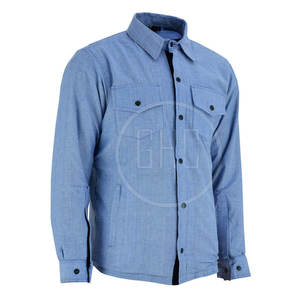 Chemise en flanelle d'aramide pour motocycliste, design professionnel, nouveau style 2025, couleur et logo personnalisés, haute qualité, respirante - Product Image 3