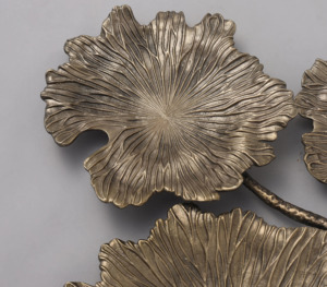 Panel de Arte de pared de hierro Vintage de lujo moderno hecho a mano Metal decoración Interior del hogar diseño elegante de hojas nueva pared colgante - Product Image 4