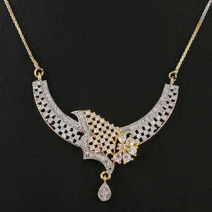 Kundan Jewellery <b>Locket</b> Set - Golden & <b>Silver</b> - Product Image 3