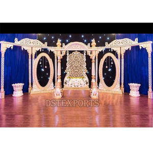 Etapa de recepción de boda árabe profesional NUEVA LLEGADA Fibra moderna Tamaño y color personalizables - Product Image 5