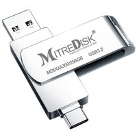 Flashdisk Metal USB 3.2/Type-C AipoVoice Baru Grosir, Bermerek, 8GB-128GB dengan Logo Anda, Garansi 5 Tahun, Tanpa Enkripsi
