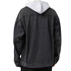 แจ็กเก็ตยีนส์มีฮู้ดสำหรับผู้ชายเสื้อแจ็คเก็ตลำลองแบบขยายได้หลายสีสำหรับฤดูใบไม้ร่วง - Product Image 4