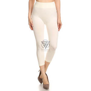 Pantalones de Yoga de Cintura Baja con Logotipo Personalizado, 92% Viscosa, 8% Elastano, Tejido de Punto Suave, Leggings Ajustados de Alta Calidad para Mujer - Product Image 3