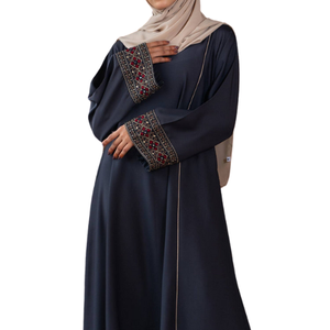 Fabricant professionnel de femmes musulmanes Abaya Designs-Plus Size Disponible Tailles et couleurs personnalisées Tissu Nida - Product Image 1