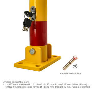 Barriera Pieghevole Rinforzata per Parcheggio - Product Image 4