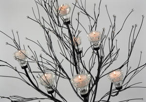 Bougeoir en cristal, décoration de la maison, autre support de bougie brillant, pour l'intérieur et l'extérieur - Product Image 5