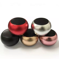 Mini haut-parleur Bluetooth sans fil portable M3, subwoofer rond en métal professionnel avec logo personnalisé et couleur au choix