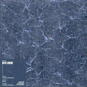 Novac Ceramic LLP 600x600mm Azulejos de suelo de pared Diseño de doble carga, azulejos oscuros pulidos brillantes para interiores - Product Image 5