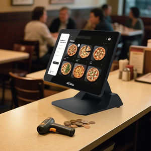 Sistemas POS de pantalla táctil de mostrador de cajero con impresora-Soporte de metal y pantalla <span class=keywords><strong>en</strong></span> <span class=keywords><strong>la</strong></span> <span class=keywords><strong>nube</strong></span> para negocios - Product Image 1