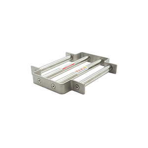 Separador Magnético de Rejilla de 9000 Gauss Ø25x4 Bar – Rejilla Magnética de Neodimio de Tipo Abierto AISI 304 para Procesamiento de Gránulos de Plástico - Product Image 2