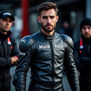 Monta con estilo y seguridad | Traje de motocicleta de cuero personalizado Malik Raza para Hombre | Grado Premium verdaderamente asequible - Product Image 3
