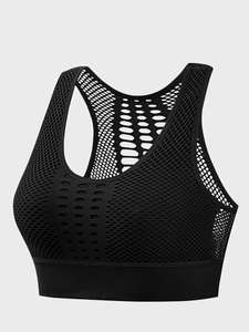 Kivotech U-cou Femmes Écologique Yoga Fitness Gilet avec Creux Respirant Conception Antichoc Sport Soutien-Gorge - Product Image 5
