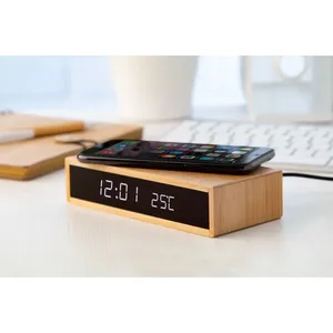 Molarm Eco-Friendly Smart Table <b>Clock</b> Wireless Bamboo <b>Alarm</b> Innovative and Sustainable Gadgets - Product Image 4