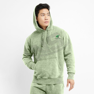 Clásico básico algodón mezclado hombres sudaderas con capucha nueva llegada moda pulóver transpirable logotipo personalizado sudaderas con capucha para gimnasio y ropa de calle - Product Image 4