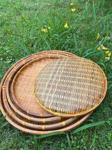 Juego de 3 Bandejas de Servir de Ratán Tejidas a Mano, Elegantes Cestas de Almacenamiento - Product Image 4