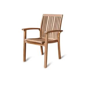 Savannah Dining <b>Chair</b> Modern Durable Teak Stackable Comfortable Outdoor Hotel Park Villa - Product Image 2