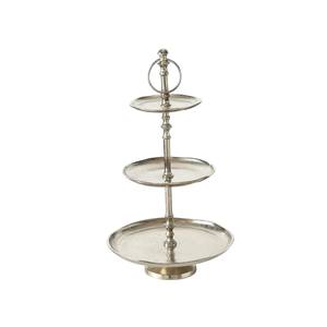 Soporte de Pastel de Metal Dorado de 2 Niveles, Hecho a Mano, Ecológico, de Alta Calidad, con Borde Festoneado, para Bodas, Fiestas, Exhibición de Postres, Hogar - Product Image 5