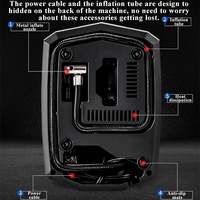 Compresseur d'air numérique portable amélioré pour pneus de voiture 12V avec affichage numérique et éclairage LED