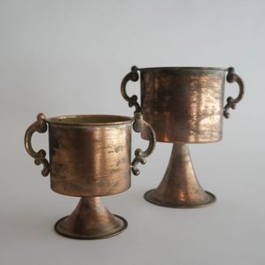 Pot de fleurs décoratif Framhouse Garden Use Pot de fleurs en métal antique rustique patine Pot de fleurs Décoration intérieure - Product Image 6