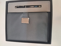2025 noël/nouvel an Promotion personnalisé A5 taille PU cuir Journal livre relié cahier boucle personnel affaires cadeau ensemble