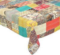 Couvre-lit traditionnel indien réversible en coton biologique fait main, imprimé Paisley Kantha patchwork multicolore
