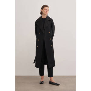 Women's Long PU Leather <b>Trench</b> Coat <b>Waterproof</b> Printed Autumn Coat - Product Image 1