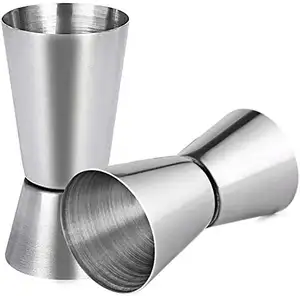 Stainless Steel Jigger Spirit Measuring Tool Cocktail Peg Measurer Cup Whiskey Drink Glass Bar Tool