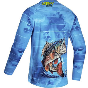 2025 haute qualité Anti-uv séchage rapide à manches longues vêtements de pêche personnalisé sublimé pêche Jersey chemises - Product Image 4