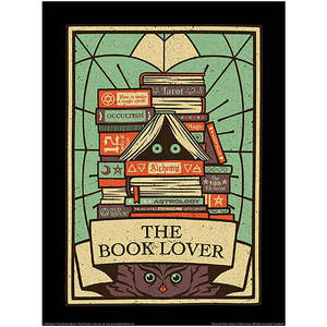 Impresión Artística 'The Book Lover' de Estilo Art Deco de Tobe Fonseca, Impresión sobre Papel por Threadless - Product Image 1