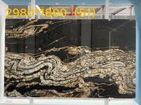 Dalles de granit quartzite brésilien de luxe Matrix Titanium Taurus Spectrus Juparana Cosmos Black Magma Cosmic Gold