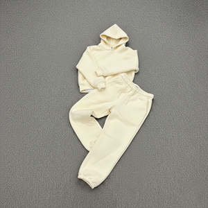 Conjunto de Sudadera con Capucha y Pantalones Deportivos de Algodón 100%, Gruesos, Casuales, de Verano, de Primera Calidad, a Prueba de Viento, Estilo Urbano - Product Image 2