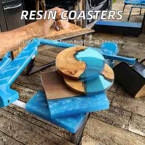 Posavasos de Resina de Madera de Alta Calidad, Lujoso, Hecho a Mano, Estilo Bohemio, Ecológico, Ligero, Diseño Personalizado para - Product Image 4