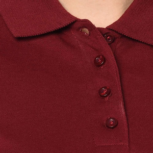Fabricant d'habillement pour femmes, vêtements personnalisés en polyester/coton respirant, col montant, manches courtes pour chemises femmes - Product Image 4