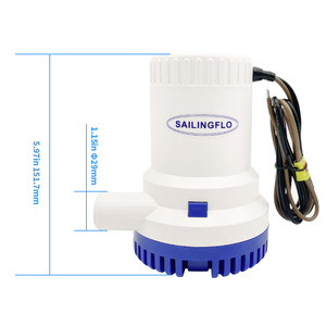 SAILINGFLO 24V DC 1500GPH <span class=keywords><strong>Bomba</strong></span> de <span class=keywords><strong>agua</strong></span> de sentina de barco sumergible Fácil de instalar <span class=keywords><strong>Bomba</strong></span> de sentina silenciosa para piscinas - Product Image 3