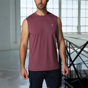 T-shirts musclés personnalisés pour hommes débardeur d'entraînement débardeur en coton sans manches pour hommes débardeur de gymnastique - Product Image 1